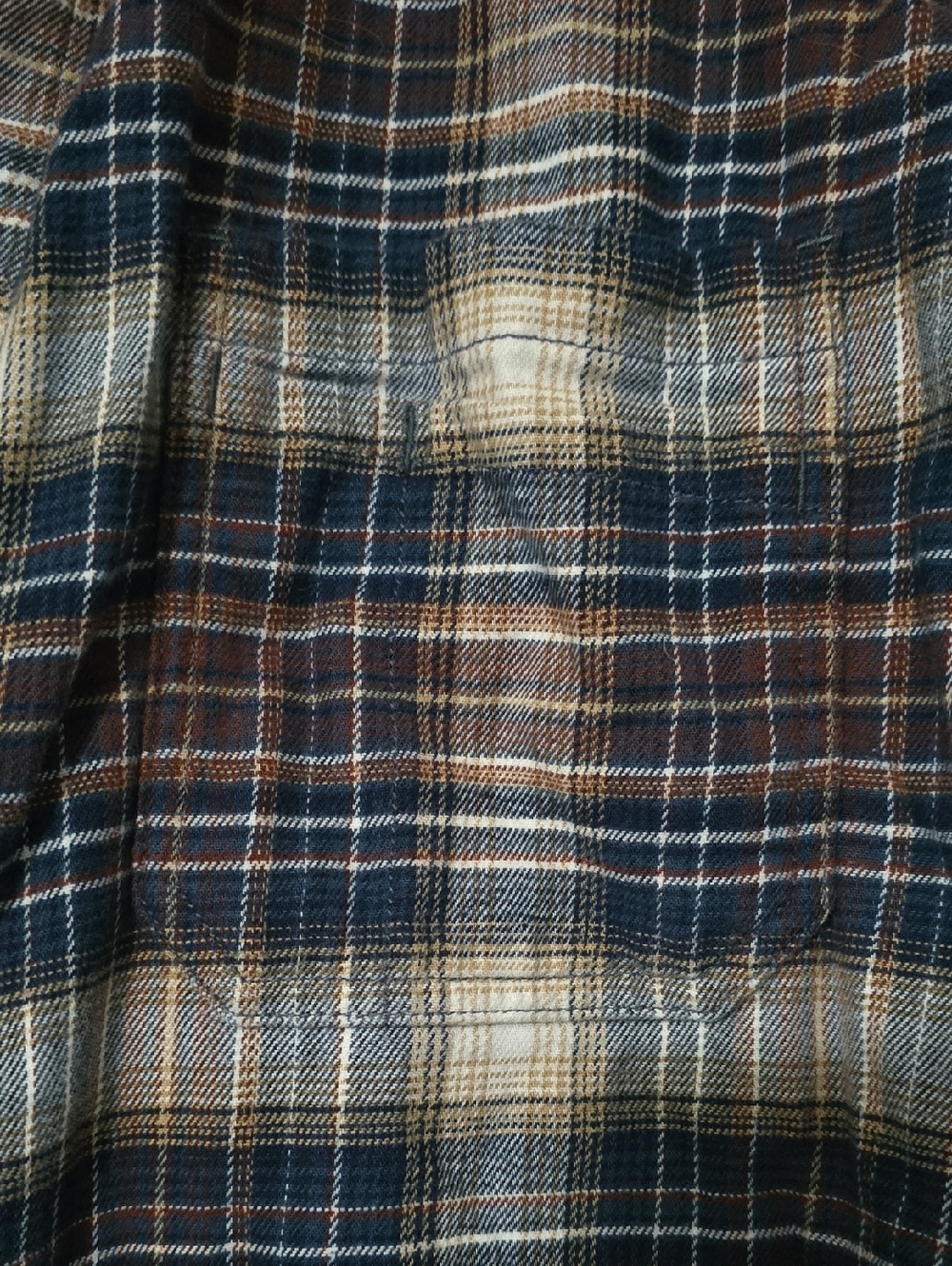 Carhartt Women’s Plaid Flannel Shirt - Navy, Brown, White - Picture 3 of 7